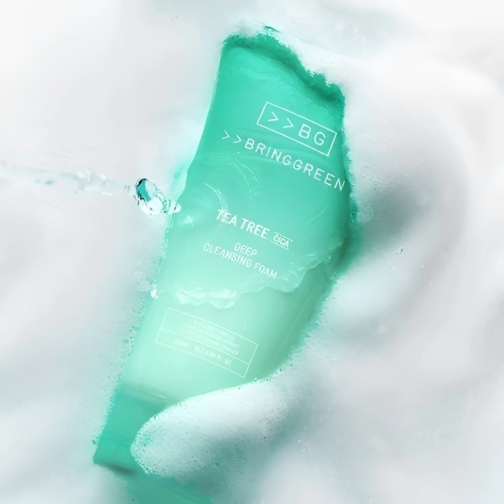 Miniatura 3 de BRINGGREEN Tea Tree Cica Espuma de Limpeza Profunda 120mL