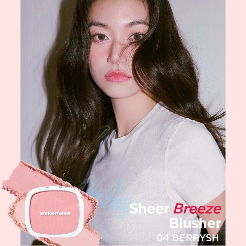 Miniatura 2 de WAKEMAKE Sheer Breeze Blush Aveludado 04 Berrysh 5g